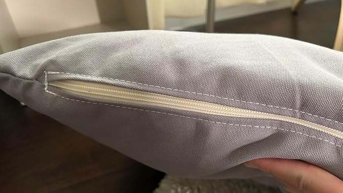 Natural Cotton Canvas Dog Bed – Raw Cotton Filled Pet Cushion Insert, Breathable Eco-Friendly Dog Mattress, Durable Washable Cover with Zipper (Blue Gray, Small 36"x22"x3")