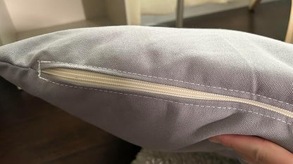 Natural Cotton Canvas Dog Bed – Raw Cotton Filled Pet Cushion Insert, Breathable Eco-Friendly Dog Mattress, Durable Washable Cover with Zipper (Blue Gray, X Large 53"x36"x5")