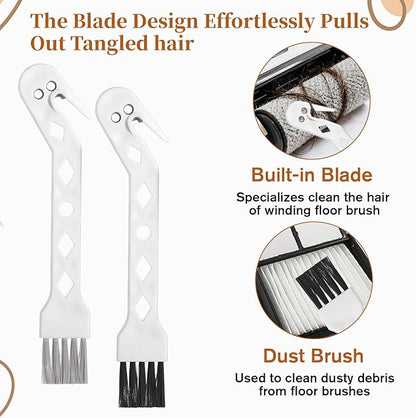 4 PCS Handheld Vacuum Cleaner Brush, Universal Dust Brush, 2 in 1 Vacuum Roller