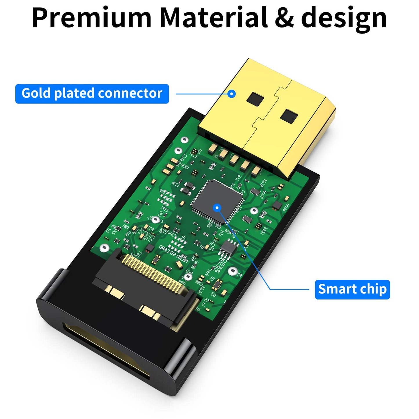 4K DisplayPort to HDMI Adapter 2-Pack,24K Gold Plated Uni-Directional Display Port DP to HDMI Passive Adapter Compatible for HP, HDTV, AMD, NVIDIA,Dell, GPU,Projector, PC,Desktop