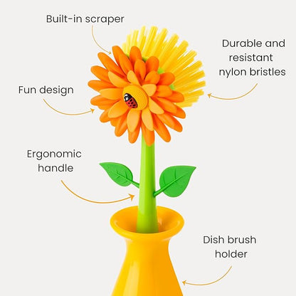 Vigar Flower Power Dish Brush