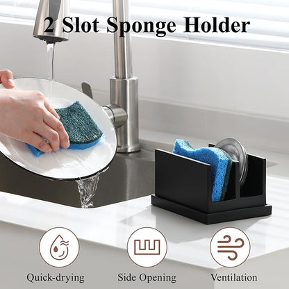 Luxspire Kitchen Sponge Holder for Sink, Dish Sponge Holder