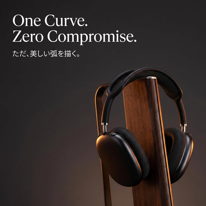Gunking Headphone Stand with Floating Arc Design — Sculptural Desk Headset Holder for Gaming & Office, Universal Fit for Sony, Bose, AirPods Max & More