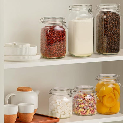 ComSaf Airtight Glass Canister Set of 3