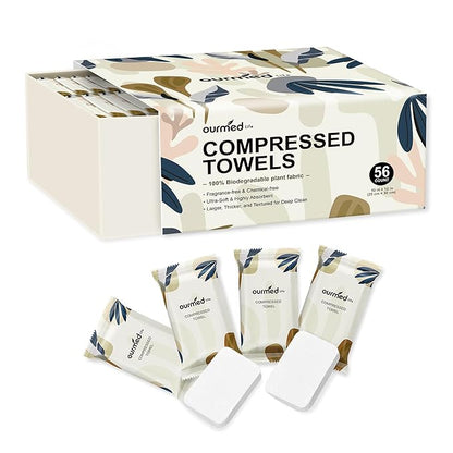 Ourmed Life Compressed Towel Tablets – Portable, Individually Wrapped