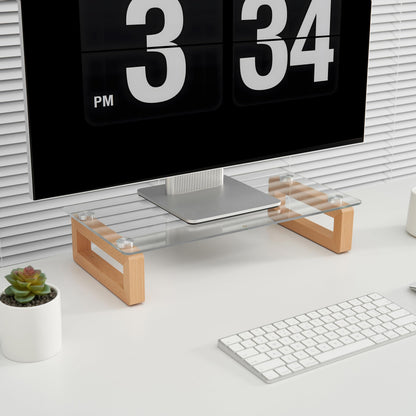 Yeoux Office Desktop Organization and Glass Dry Erase Whiteboard Combination Work Essential Collection