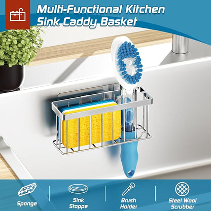 Sponge Holder for Kitchen Sink, Sink Caddy Organizer