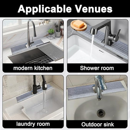 Faucet Mat for Kitchen Sink, Stone Faucet Mat for Kitchen Sink Tray