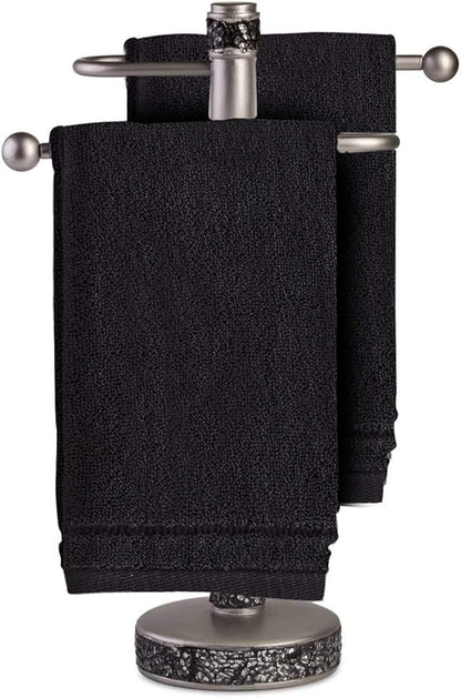 Creative Scents Cotton Fingertip Towels Set Black