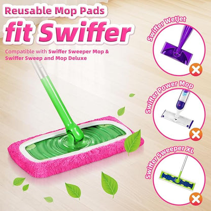 Reusable Mop Pads fit Swiffer Sweeper Mop