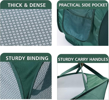Pop Up Laundry Hamper, Collapsible Horizontal Baskets