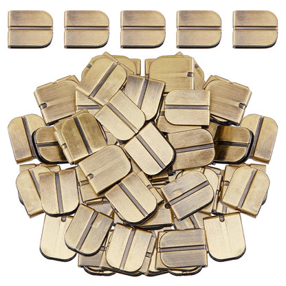 SUPERFINDINGS 50Pcs Book Corner Protectors Antique Bronze Guard Edge Covers Alloy Corner Guards Decorative Book Scrapbooking Angle Protector for Scrapbooking Photo Album Book Menus Notebooks