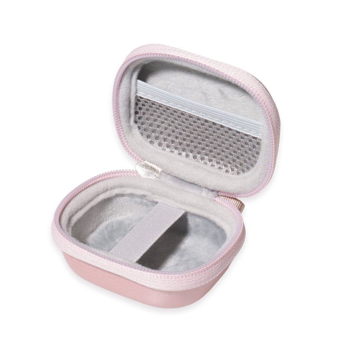 CaseSack Case for TAGRY X08 Bluetooth Headphones True Wireless Earbuds 60H, mesh Pocket for Charge Cable (Rose Gold)