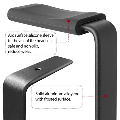 GEVO Headphone Stand for Desk - Wooden Headset Stand for Desk - Wooden Headphone Holder with Airpods Max and More