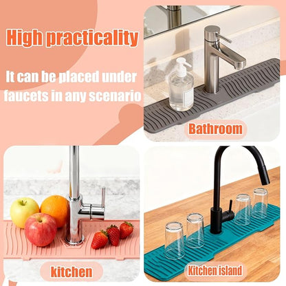 Kitchen Sink Faucet Mat, 90° Foldable Faucet Mat