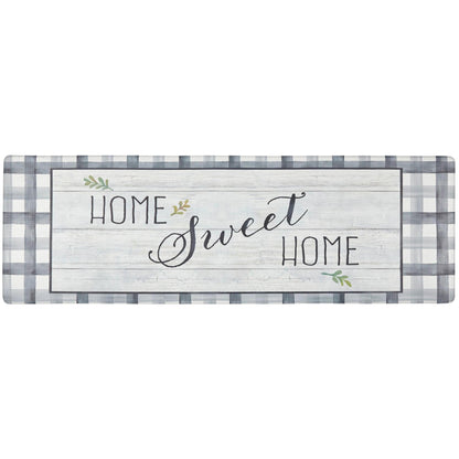 Cozy Living Anti-Fatigue Kitchen Mat, Farmhouse Buffalo Check 17.5"x55"