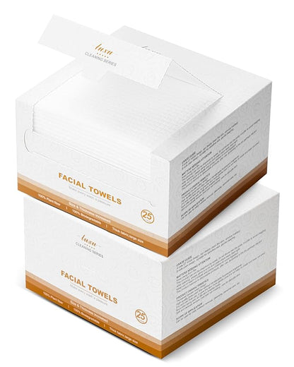 LUXU Clean Face Towels, Disposable Face Towel, Facial Washcloth, Makeup Remover