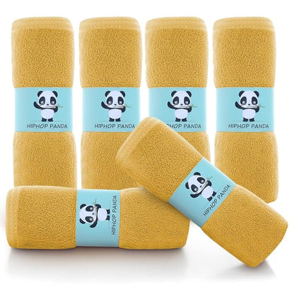 HIPHOP PANDA Baby Washcloths, Rayon Made from Bamboo