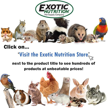 Exotic Nutrition All-Natural Nesting Material (1.5 oz.) - 100% Cotton Eco-Friendly Animal Bedding - for Sugar Gliders, Squirrels, Hamsters, Rabbits, Wild Birds & Wildlife