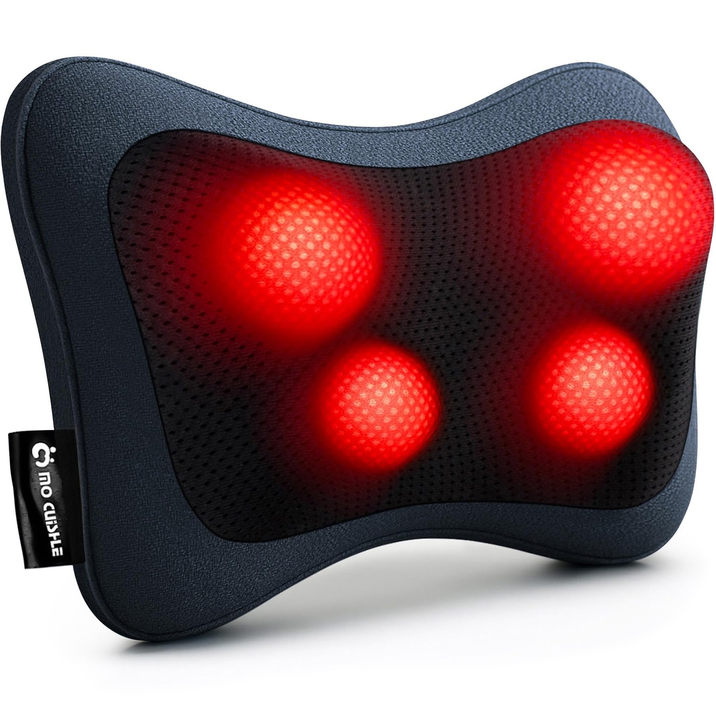 Mo Cuishle Electric Shiatsu Back Massager with Heat - Powerful 3D Kneading for Neck, Shoulder, Lower Back Pain Relief - Ergonomic Design for Home, Office, & Car - Gifts for Women, Men, Mom & Dad