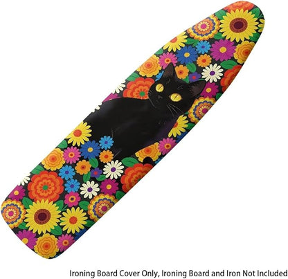 Sprowallow Hippie Cat Ironing Board Covers 15x54 inch Extra Thick Heavy Duty