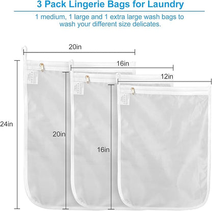 GOGOODA Delicates Laundry Bags, Fine Mesh Wash Bag