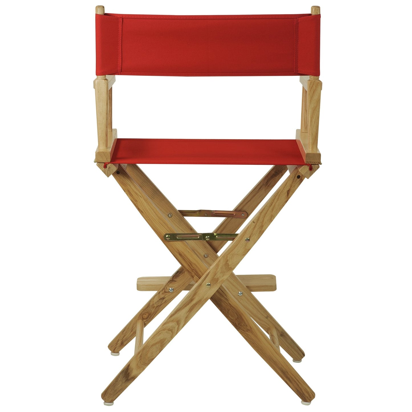 American Trails Extra-Wide Premium 24" Director's Chair Natural Frame with Red Canvas, Counter Height