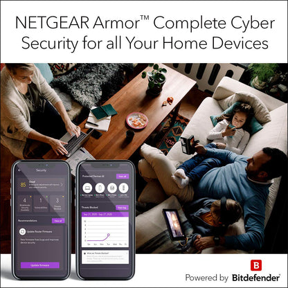 NETGEAR Nighthawk 5-Stream AX5 WiFi 6 Router (RAX43) AX4200 Wireless Speed (Up to 4.2 Gbps) | 2,000 sq. ft. Coverage (Renewed)