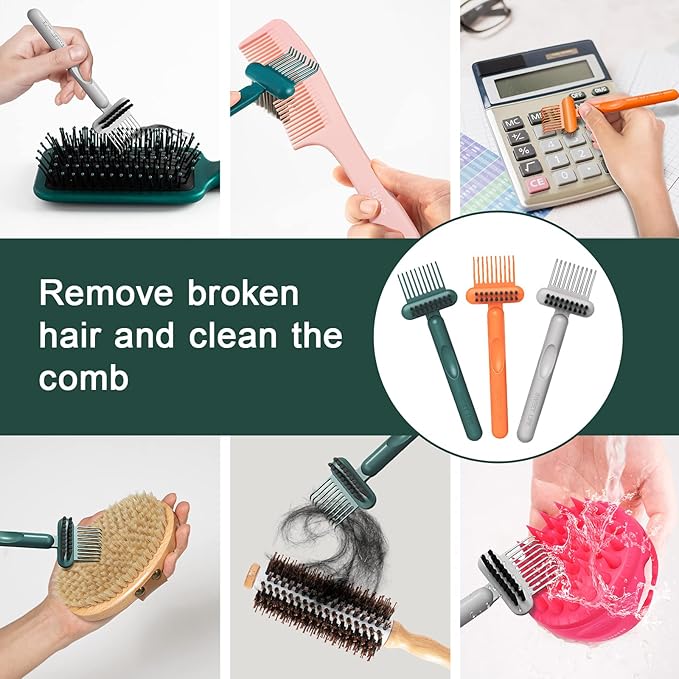 RHOS 2-in-1 Hair Brush Cleaning Tool