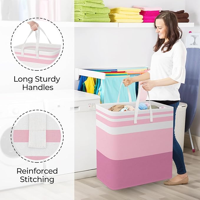 StorageRight Large Collapsible Laundry Basket Hamper