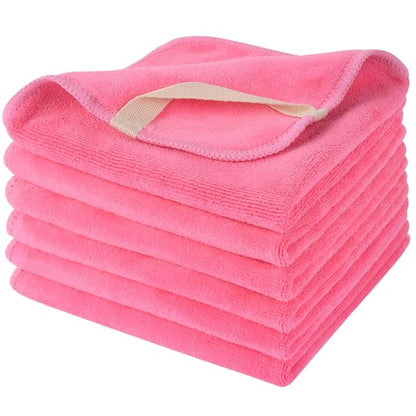 SINLAND Microfiber Facial Cloths Fast Drying Washcloth 12inch x 12inch Dark