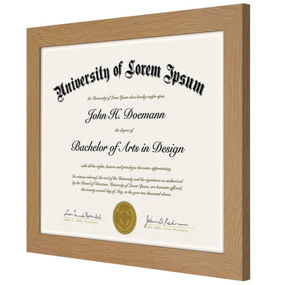Americanflat 8.5x11 Diploma Frame with Shatter-Resistant Glass - Document Frames with Engineered Wood - Legacy Collection - Certificate Frame for Tabletop and Wall Display - Dark Oak