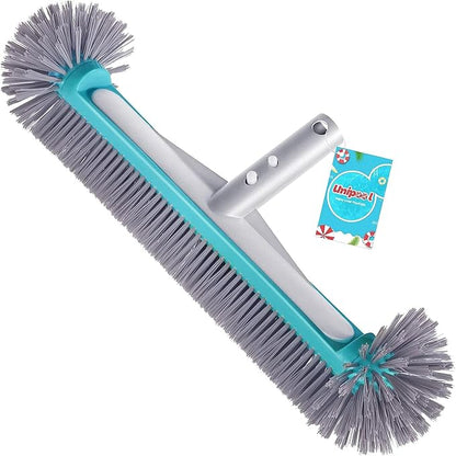 Swimming Pool Brush Head with Round Ends，17.5" Heavy Duty Aluminum Back Head
