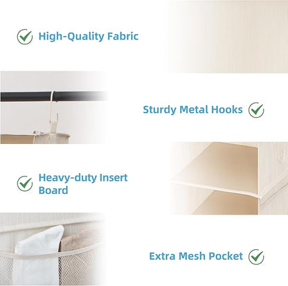 StorageWorks 6-Shelf Closet Organizers, Two 3-Shelf Separable Hanging Shelves