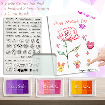 Card Making Supplies For Adults and Kids,Card Making Kits 28 Blank Greeting Cards and Envelopes with Supplies And Stamp Set- Giftable DIY Greeting Card Set- Happy Birthday Christmas Thank You