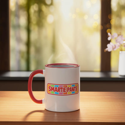 Smartie Pants Halloween Costume Ceramic Mug, Red/White