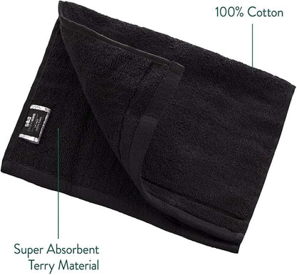 Creative Scents Cotton Fingertip Towels Set Black