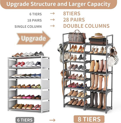 ROJASOP Shoe Rack, Shoe Storage Organizer