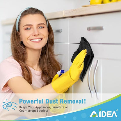 AIDEA Microfiber Cleaning Cloth-150PK, Soft Microfiber Towels