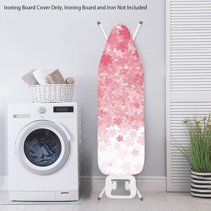 Novelty Ironing Board Cover, Gradient Pink Floral Pattern 15x54 Ironing Board