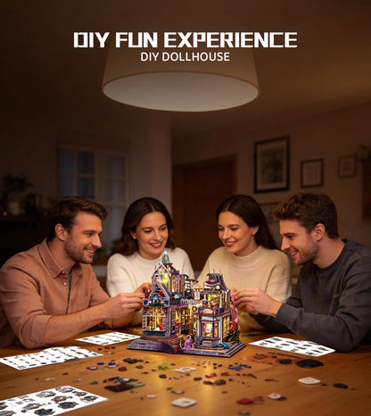 Spilay DIY Miniature House Kit for Adults, Miniature Dollhouse Building Kit