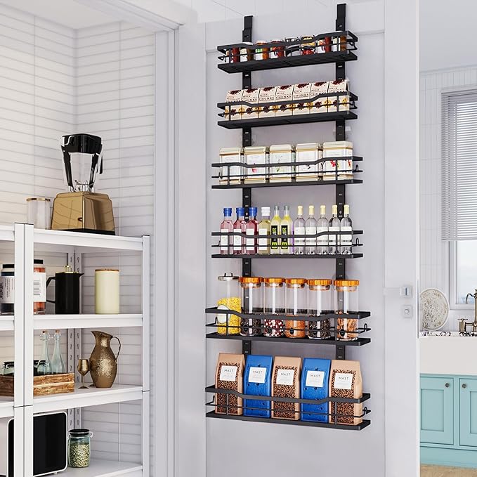 Over The Door Pantry Organizer，6-Tier Over The Door Organizer