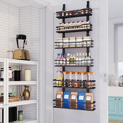 Over The Door Pantry Organizer，6-Tier Over The Door Organizer