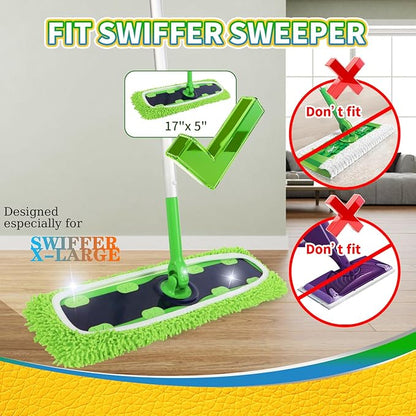 2 Pack X-Large Reusable 100% Coral Fleece Mop Pads Compatible
