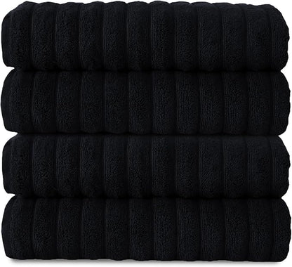 Classic Turkish Towels CTT Premium 4 Pack Bath Towels Set, Made