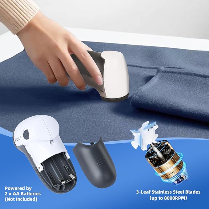 Electric Fabric Shaver and Lint Remover, Portable Fuzz Remover