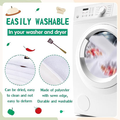 R HORSE 5Pcs Kitchen Dish Towel Funny Joked Themed Kitchen Dishcloth Absorbent