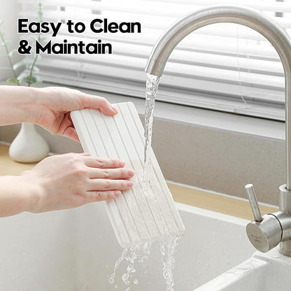 Diatomaceous Earth Sink Organizer Tray Set, Faucet Splash Guard