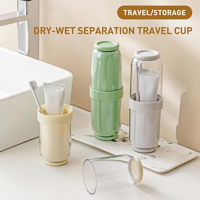 Toothbrush Cup with Cover, Travel Toothbrush Case Portable Toothbrush Holder