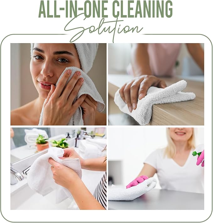 DAN RIVER 24 Pack Wash Cloths for Showering